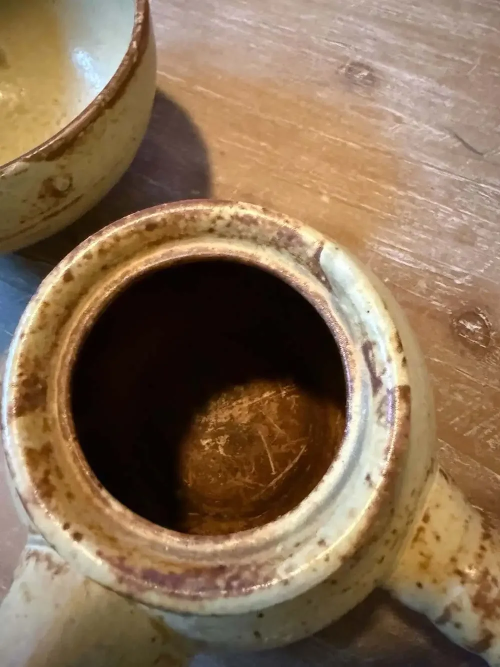 Tokoname Hand-made Mogake Teapot and cup/bowl